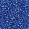 Miyuki 8 Round Seed Bead, 8-19, Silver Lined Sapphire, 10 grams